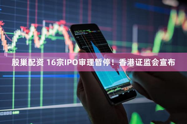 股巢配资 16宗IPO审理暂停!香港证监会宣布